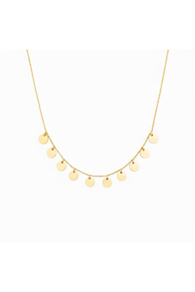 HANNY Lantisor cu banuti la baza gatului – Argint 925 placat cu aur 14K