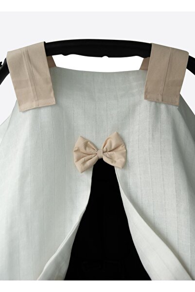 kitikate Zen Muslin Stroller Cover Natural