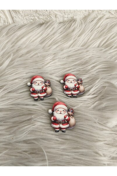 Doğrukan Hediyelik 25 adet hediye çuvallı Noel baba yılbaşı yeniyıl 4 cm UV b...