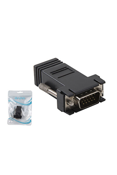 S-LINK SL-15RJ45 VGA 15M TO RJ45 Çevirici Adaptör Vidalı