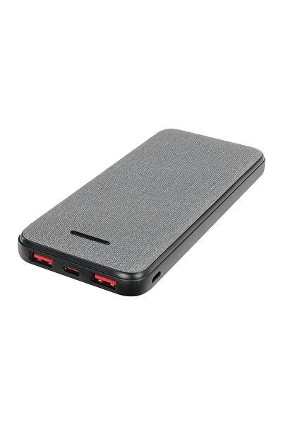 S-LINK P108 10000mAh PRM PD20W+QC18W+HSC22.5W Kumaş Desen Gri Taşınabilir Pil...
