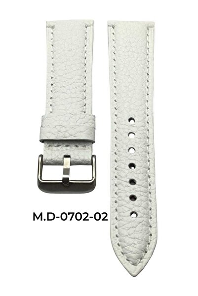 Mrv 20 MM-M.D BOMBELİ BEYAZ FLOTUR DOĞAL DİKİŞ DERİ KORDON