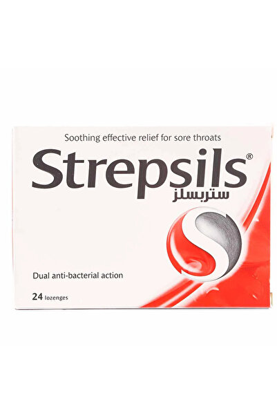STREPSİLS for Sore Throat Relief- 24 Lozenges