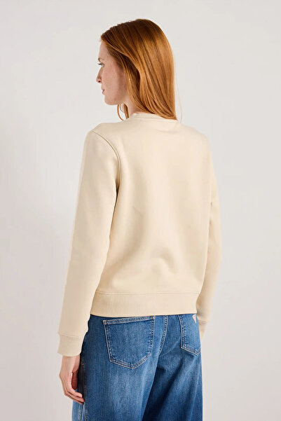 Guess Guesss Γυναικείο Φούτερ Μπεζ W4YQ10KC811-G1W7