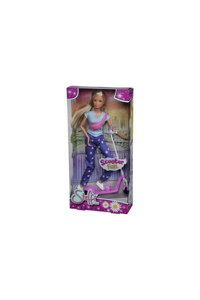 Steffi Papusa Love - pe scooter, 29 cm, Multicolor