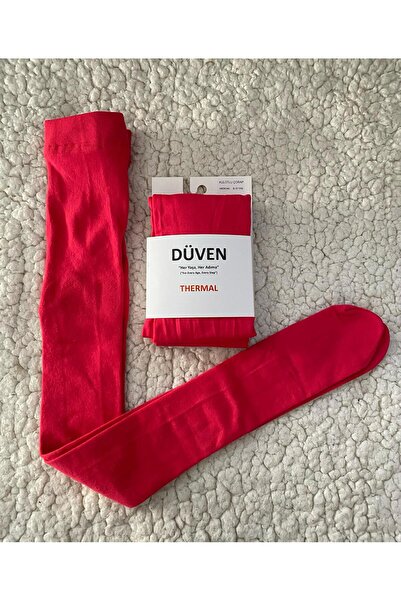 DÜVEN 2-Pack Coral Color Girls' Warm Thermal Pantyhose - Thermal Pantyhose