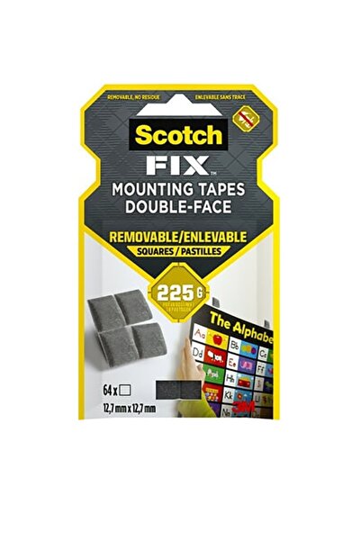 3M SCOTCH Benzi dublu adezive montare interior repozitionabile, 64 bucati/set...