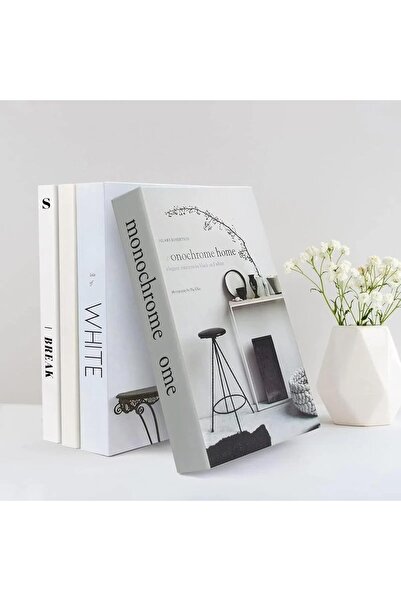 THE WHITE SHOP 4 PCS Decorative Faux Books Set for Home Decor