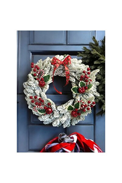 OEM Christmas Wreath, 3D Artificial Pine Made of Silicone, Diameter 40 cm