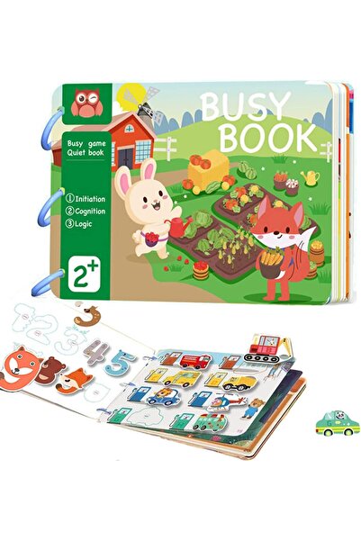 Generic Quiet Educational Quiet Book - Montessori Velcro Puzzle Book for Pres...