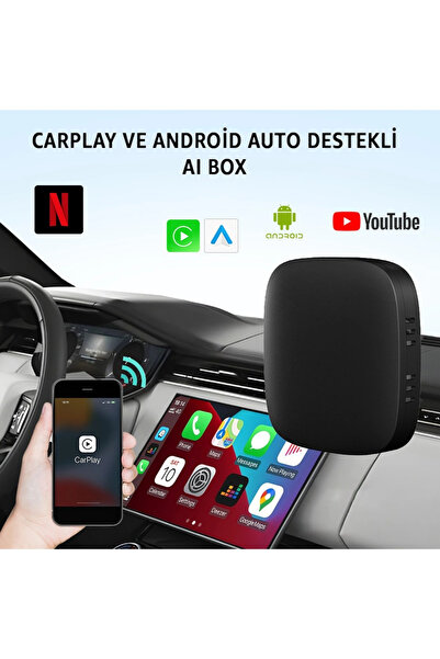 Blackbird Game Center TAA01 Kablosuz CarPlay & Android Auto Akıllı Multimedya...