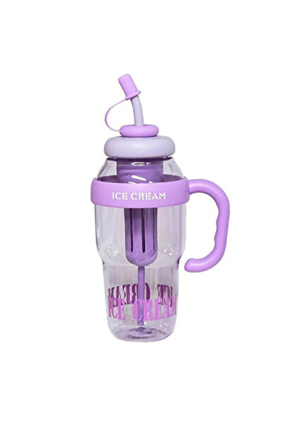Dörtel Tedarik Bıgmug Ice Cream Tritan Water Bottle with Straw Detox Flask 1300 ml