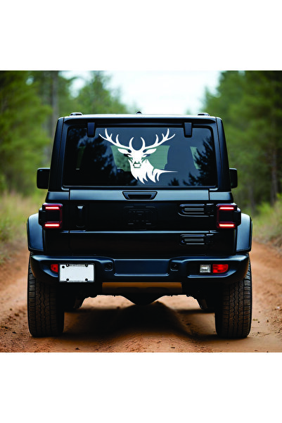 StickITsibiu Savage Deer – Stickere Auto 4×4 Off-Road – Dimensiuni 20x19 cm.