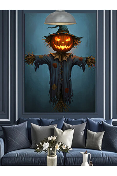 KanvasSepeti Halloween Pictură în ulei de înaltă calitate texturat Canvas Can...