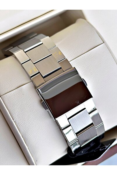 Ferrucci Functional Silver-Black Color Steel Cord Men's Wristwatch