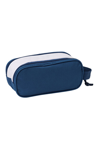 safta Double pencil case, Real Madrid C.F., blue, 21 x 8 x 6 cm, 3D, 2 compartments