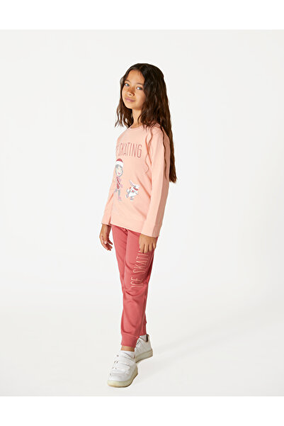 Elsima طقم بيجامة شتوية للبنات من نوع إنترلوك