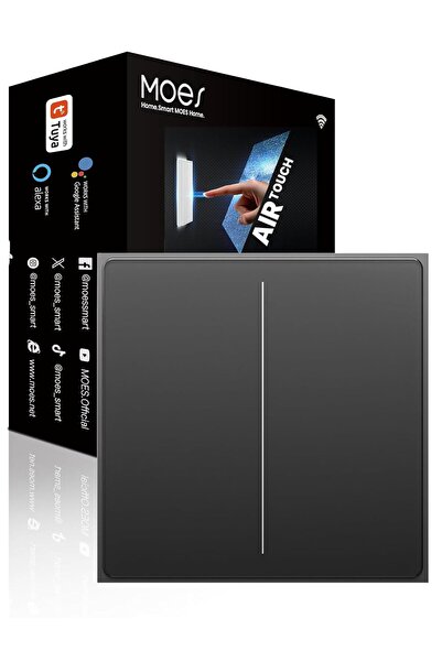 MOES WiFi Smart Switch - Glass Proximity Sensor Touch Control, Works with Alexa & Google Home