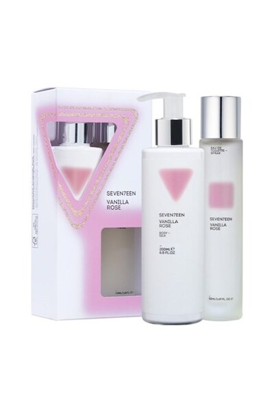 SEVENTEEN Vanilla Rose Eau de Toilette 50ml & Body Lotion 200ml Set