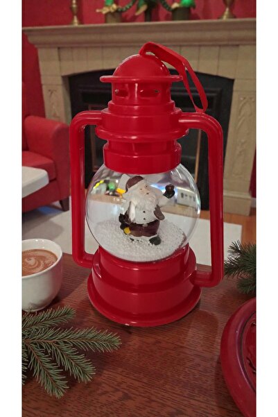 FAMEMUS ACCESSORY Yılbaşı Motorlu Püskürtmeli Müzikli Kar Lambası Küresi boyu...