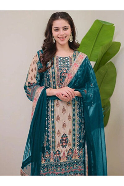 MYSMAR سالوار قميص قطني أخضر من الرايون - HRT4040 | أخضر