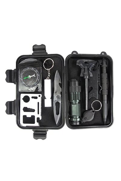 OEM Kit de supraviețuire multifuncțional 10 în 1, 16 x 10,5 x 5 cm