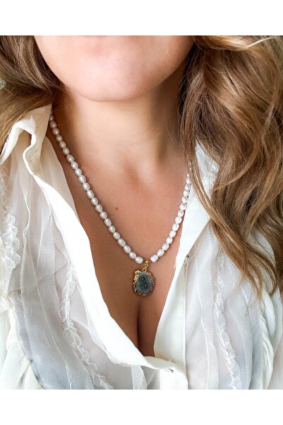 Moonlight Jewelry Colier „Perlă de ametist” – Ametist și perle de cultură