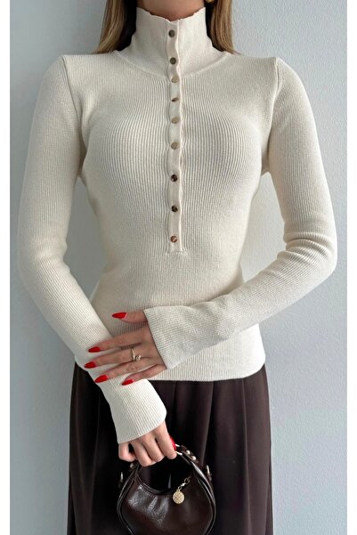 fujya Pulover Renata Triko cu închidere cu capse