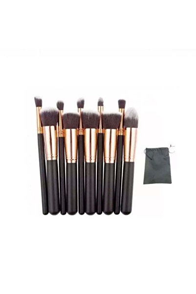 Cosmeticos Set of 10 makeup brushes, high quality Lila Rossa