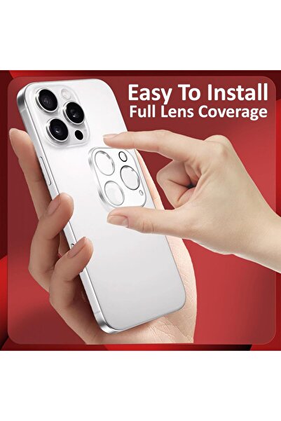 Margoun Camera Lens Protector, Tempered Glass for iPhone 16 Pro/16 Pro Max (Clear, 3 Pack)