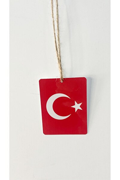 Gokco Türk Bayrağı ve Atatürk Pvc Kaplama Araba Dikiz Aynası Süsü