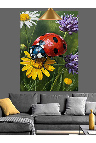 KanvasSepeti Buburuza Vopsea în ulei de înaltă calitate texturat Canvas Canva...