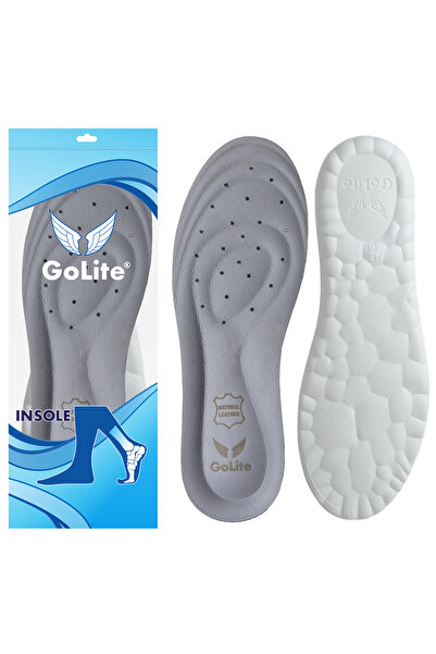 GoLite Doğal Vidala Deri Ayakkabı Tabanlığı Hakiki Koku Önleyici Ortopedik Ko...