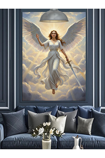 KanvasSepeti Peste norii Pictură în ulei de înaltă calitate texturat Canvas C...