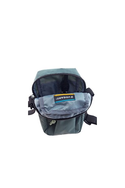 Vogart Boreal bottle holder shoulder bag, 22x11x7 cm, ripstop nylon, water resistant, green