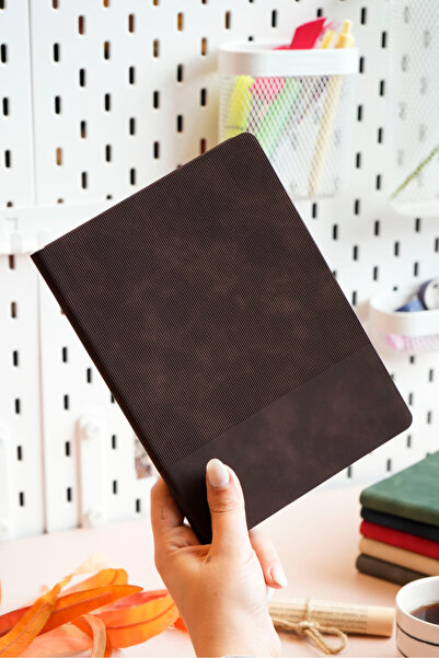 Victoria's Journals Smyth Stripes A5 Flexible Cover Vegan Leather Notebook – 192 Pages, 80g Ivory Paper, Colored Edge