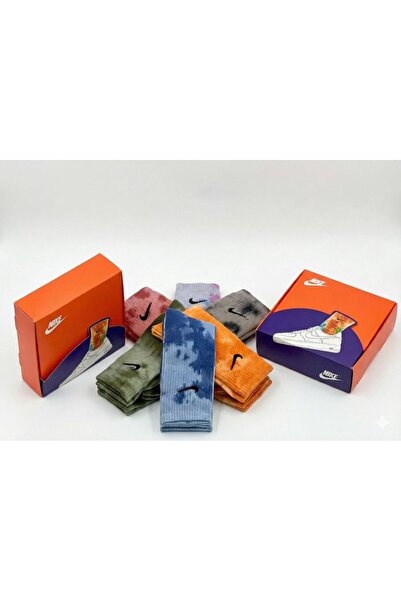 Nike Set de șosete lungi de trening din amestec de bumbac, 6 perechi, multicolore