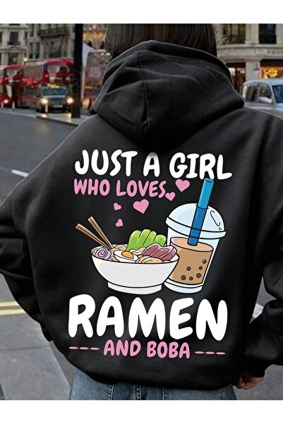 ZEMLİYA Hanorac cu glugă – Imprimeu grafic, Mânecă lungă, Croială lejeră supr...