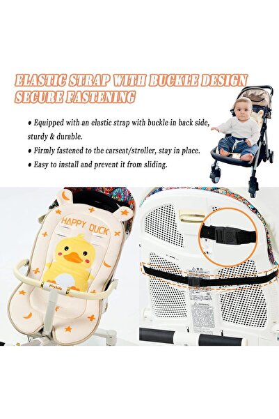 LinJie Baby Stroller Seat Liner - Soft Breathable Head & Body Support Cushion for Strollers/High Cha
