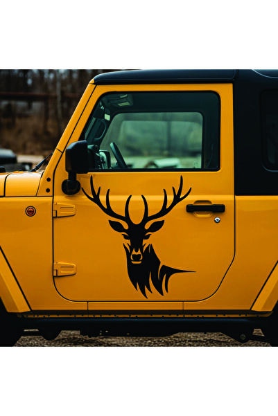 StickITsibiu Savage Deer – Stickere Auto 4×4 Off-Road – Dimensiuni 20x19 cm.