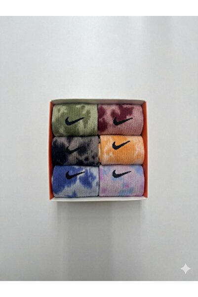 Nike Set de șosete lungi de trening din amestec de bumbac, 6 perechi, multicolore