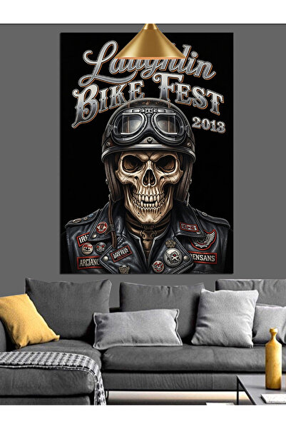 KanvasSepeti Îmbrăcăminte pentru motocicliști Pictură în ulei de înaltă calit...