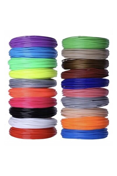 Xmaster Set de 20 de filamente pentru stilou 3D, XMaster, PLA, multicolor