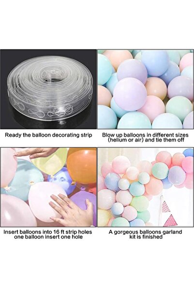 JZS Pastel Balloons 100Pcs 10 Inch Macaron Colors for Party Decorations