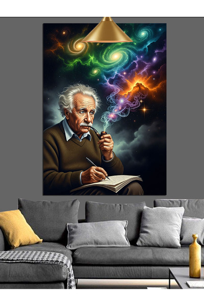 KanvasSepeti Genius Adam and Space Υψηλής ποιότητας ελαιογραφία Με υφή Καμβάς...