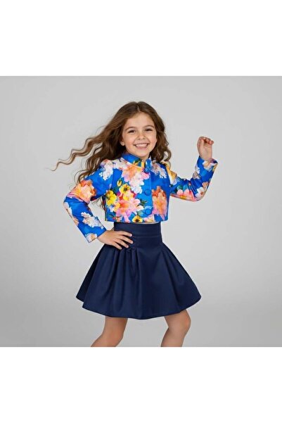 Hilal Akıncı Kids Μπουφάν με λουλούδια