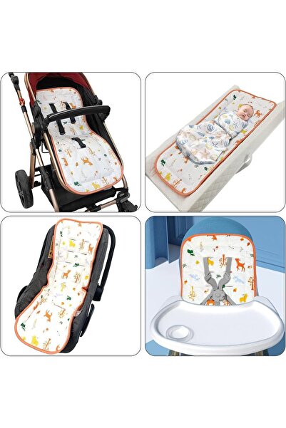 Generic Baby stroller seat cushion, padded cotton cover for infant car/stroller seat, comfortable seat liner