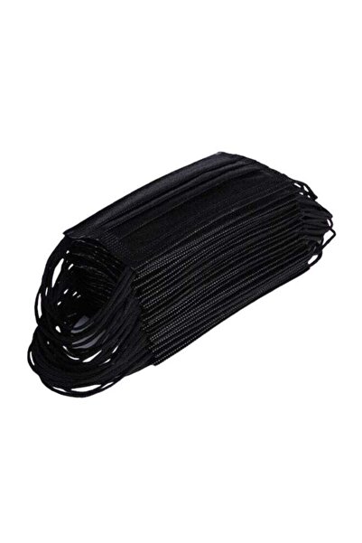 Generic (50-Piece) Disposable Black Face Mask For Adults