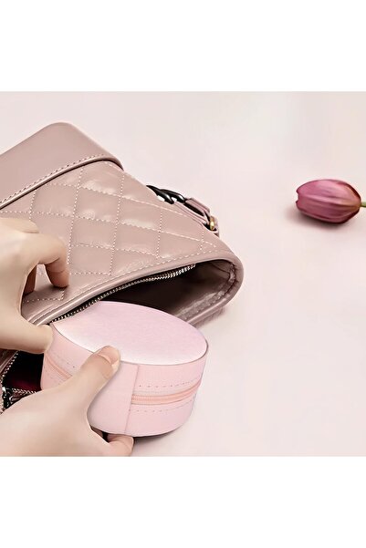 Yelajoy Travel Jewelry Case for Women, PU Leather Small Mini Jewelry Box