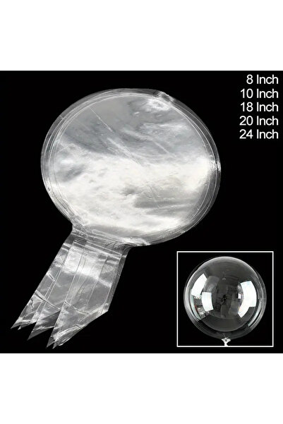 VOUN SCENTED CANDLE organic soy wax Şeffaf Bobo Balon 20 ınch 4 adet